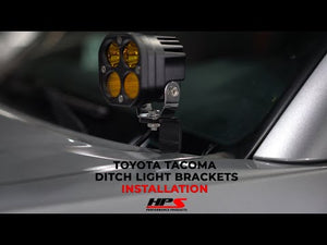 HPS A-Pillar Fog Light Pod Hood Ditch Light Bracket Mount For 16-22 Toyota Tacoma N300