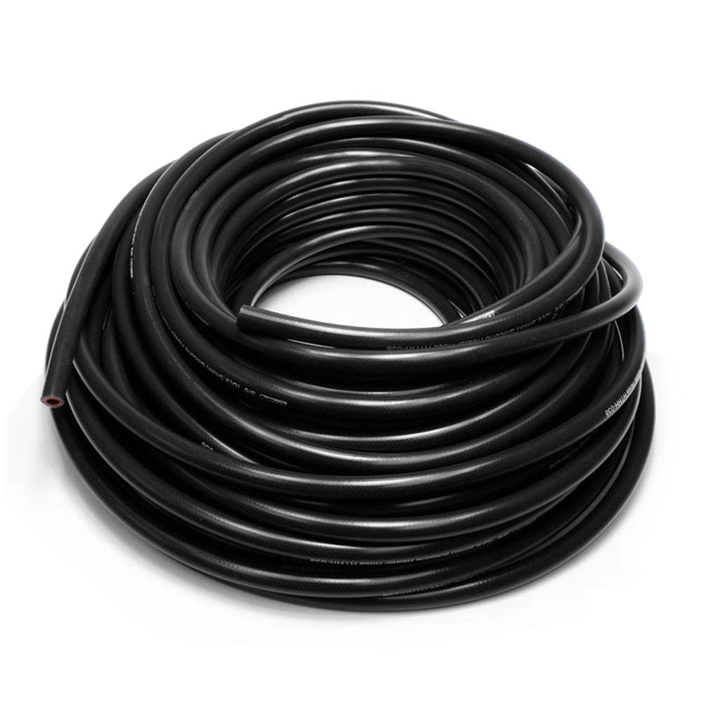 HPS 25-Feet Black 5/32" (4mm) ID High Temp Silicone Heater Hose Coolant Turbo-Universal Hose-BuildFastCar-HTHH-016-BLKx25