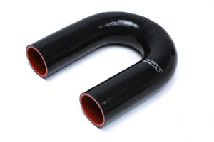HPS 4.5" Length 3" (76mm) ID Black 4Ply Elbow Couple Silicone 180 Degree Coolant Hose-Performance-BuildFastCar