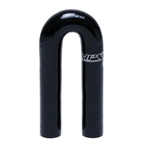 HPS 4.5" Length 1.5" (38mm) ID Black 4Ply Elbow Couple Silicone 180 Degree Coolant Hose-Performance-BuildFastCar