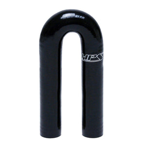 HPS 4.5" Length 1/2" (13mm) ID Black 4Ply Elbow Couple Silicone 180 Degree Coolant Hose-Performance-BuildFastCar