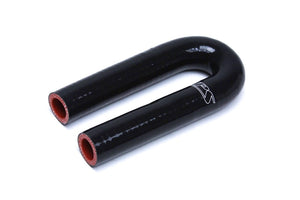 HPS 4.5" Length 1/2" (13mm) ID Black 4Ply Elbow Couple Silicone 180 Degree Coolant Hose-Performance-BuildFastCar