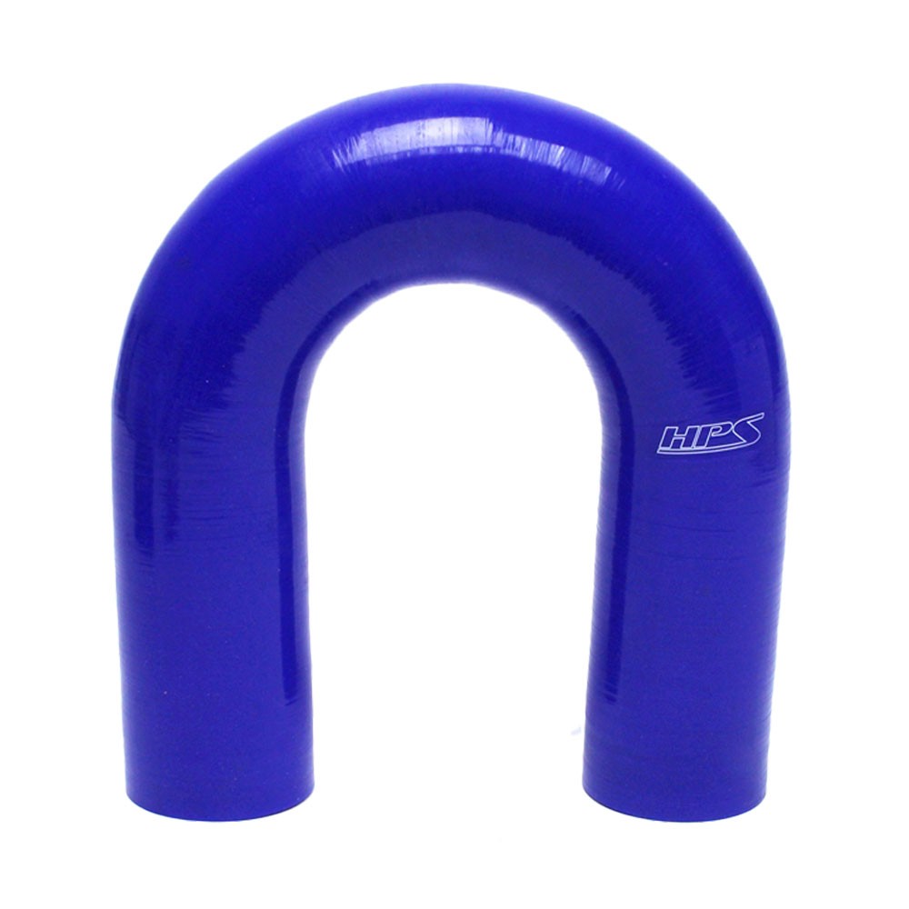 HPS 4.5" Length 2.25" (57mm) ID Blue 4Ply Elbow Couple Silicone 180 Degree Coolant Hose-Performance-BuildFastCar