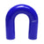 HPS 4.5" Length 2.5" (63mm) ID Blue 4Ply Elbow Couple Silicone 180 Degree Coolant Hose-Performance-BuildFastCar