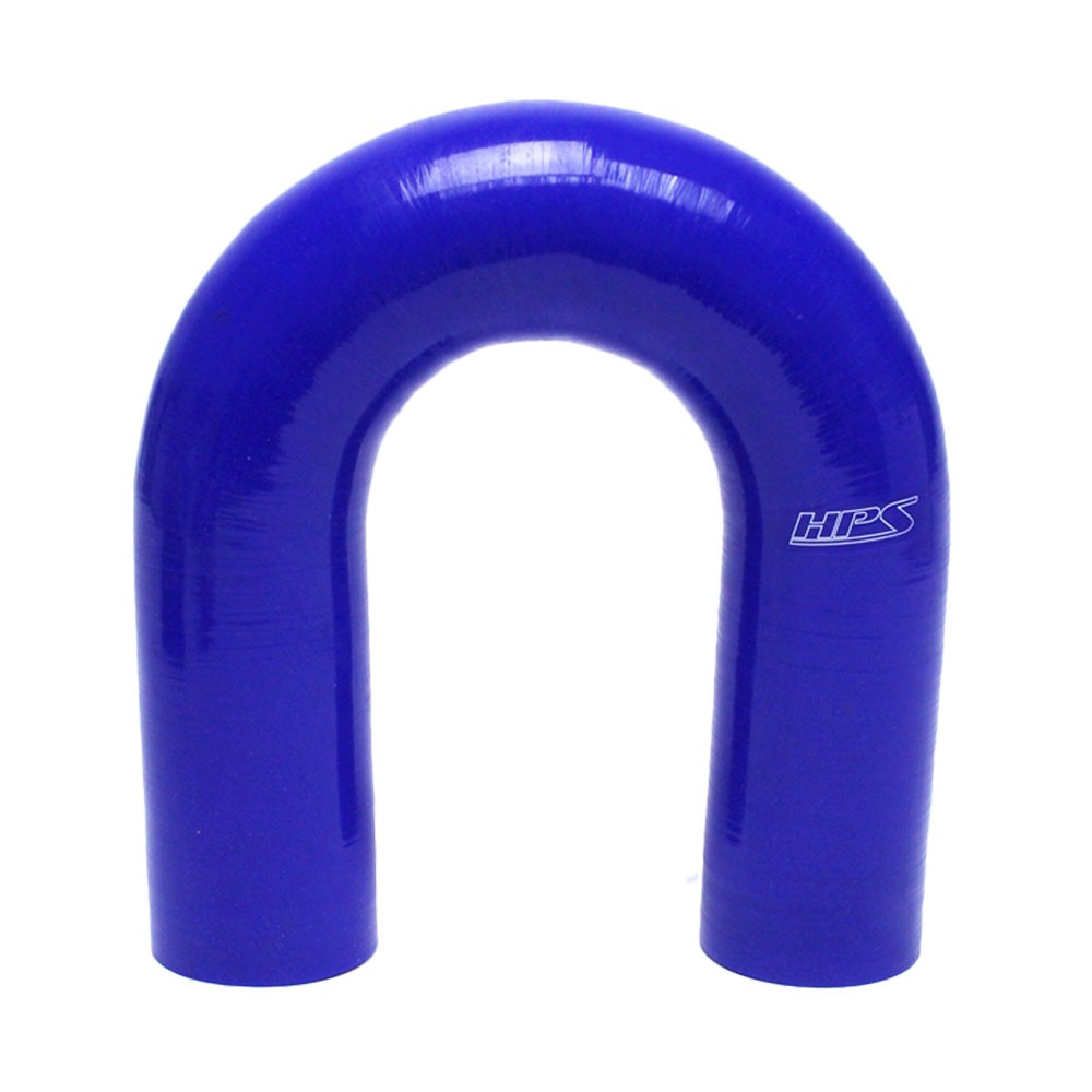 HPS 4.5" Length 1.75" (45mm) ID Blue 4Ply Elbow Couple Silicone 180 Degree Coolant Hose-Performance-BuildFastCar