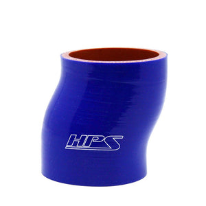 HPS High Temp Reinforced 3.5" ID x 3" Long Silicone Offset Coupler Hose Blue (89mm ID x 76mm Length)-Performance-BuildFastCar
