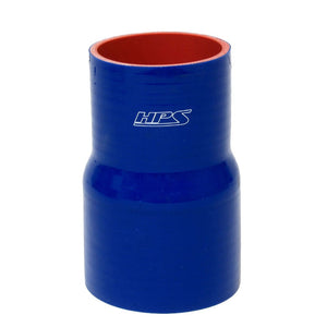HPS 4" Length 2.75" - 3.5" (70mm - 89mm) ID Blue 4-Ply Silicone Reducer Coupler Hose-Performance-BuildFastCar