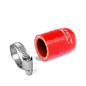 HPS 3/8" Red Silicone Coolant Cap Bypass Heater 9.5mm fix leak delete RSCC-038-RED+EMSC-12-22