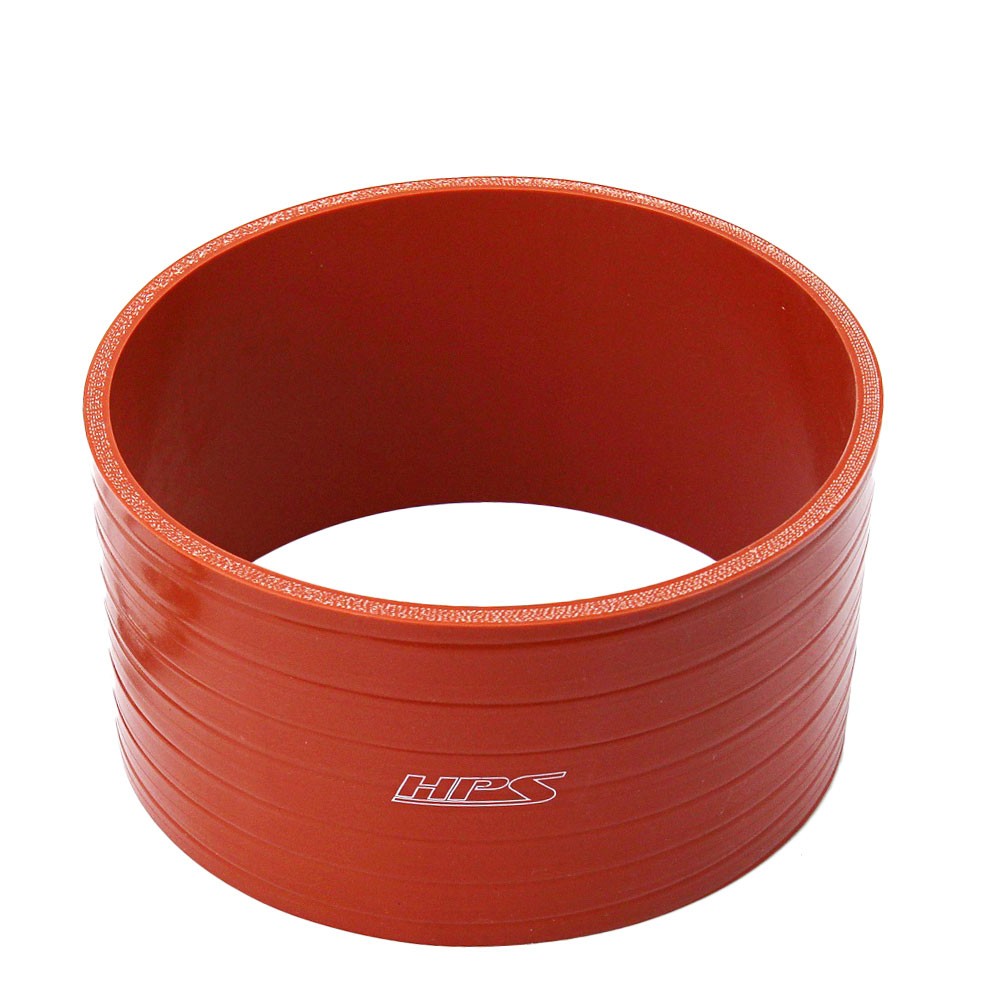 HPS 8" (200mm) ID Orange 4Ply Aramid Silicone Straight Coupler Hose 4" Long-Performance-BuildFastCar