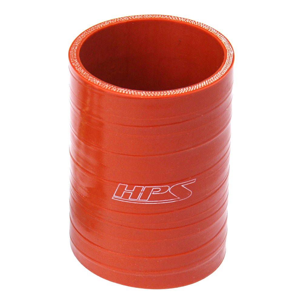 HPS 2.75&quot; (70mm) ID Orange 4Ply Aramid Silicone Straight Coupler Hose 4&quot; Long-Performance-BuildFastCar