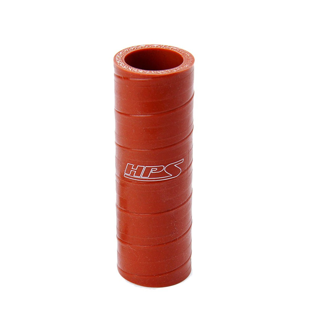 HPS 1.25&quot; (32mm) ID Orange 4Ply Aramid Silicone Straight Coupler Hose 4&quot; Long-Performance-BuildFastCar