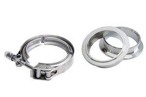 HPS 2" (51mm) Stainless Steel V-Band Clamp+Flanges For Exhaust Turbo Downpipe